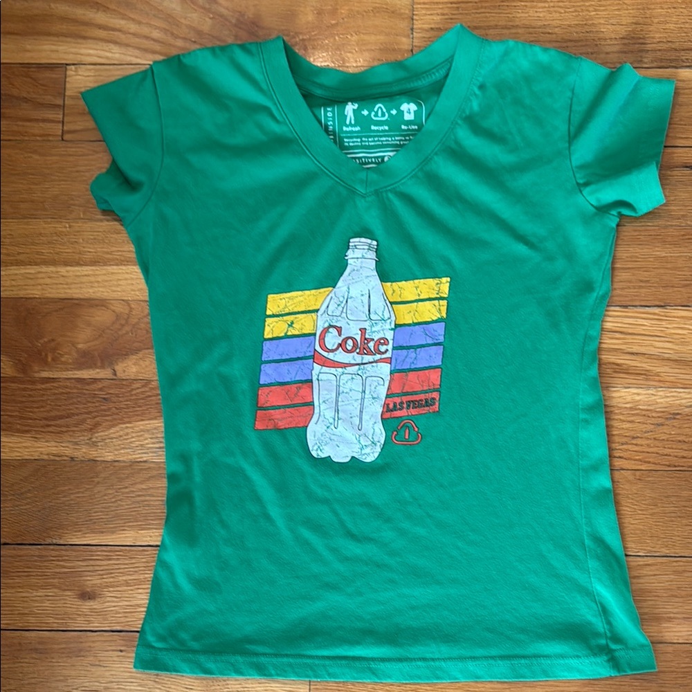 Coca Cola Las Vegas Women’s Green Shirt size L